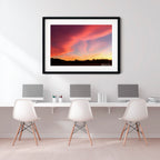 Rosefire Horizon – Royalla Sunset | Limited Edition Framed Art Print