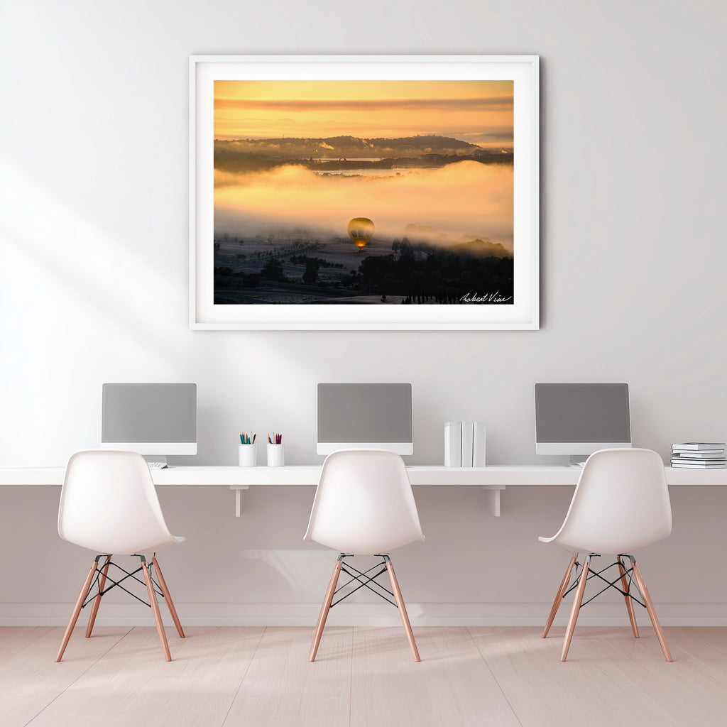 Golden Ascent – Canberra Balloon Spectacular Limited Edition Framed Print
