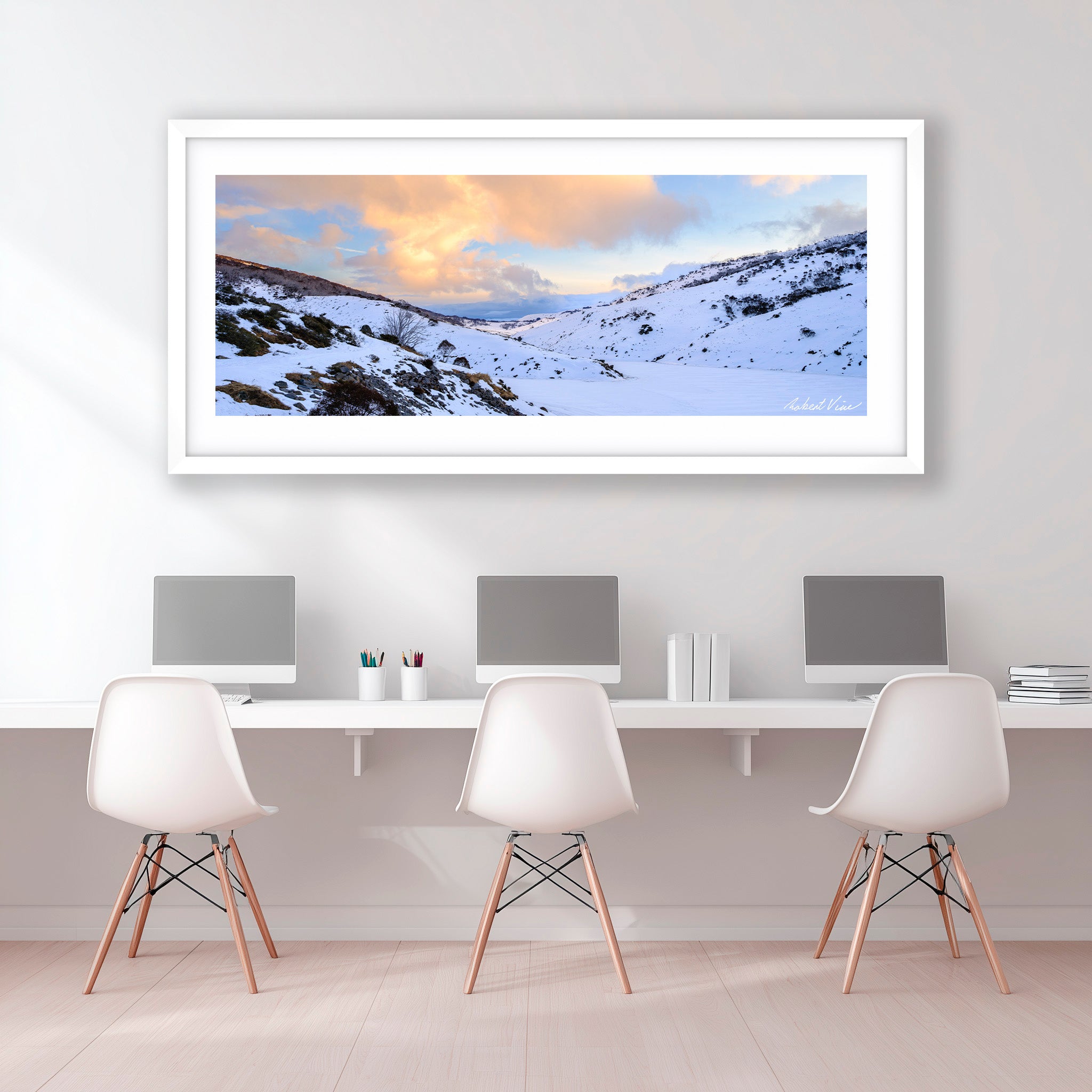 Frozen Reflections – Guthega | Limited Edition Framed Landscape Print by Robert Vine