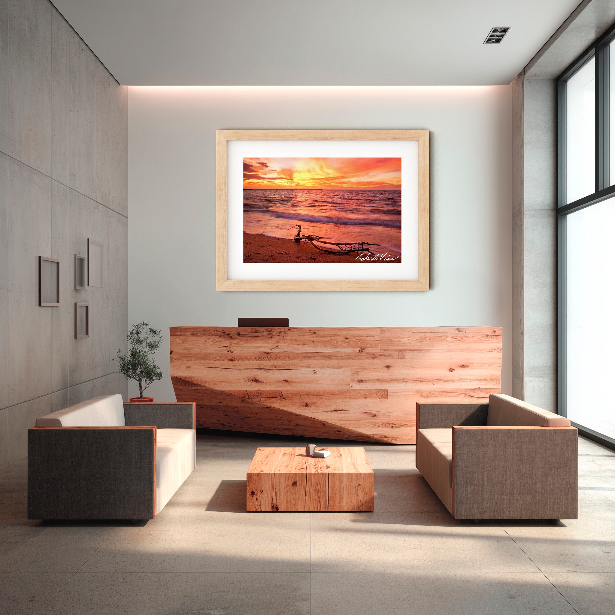 Darwin Harbour Sunset — Australian Coastal Landscape Art Print by Robert Vine