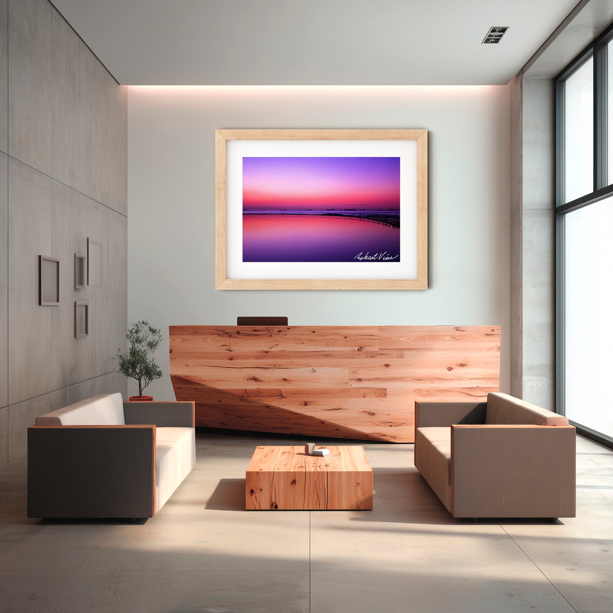 Newcastle Canoe Pool Dawn – Coastal Landscape Art Print