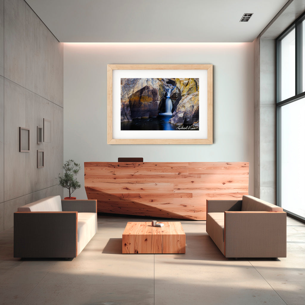 Stone & Water – Googong Cascades | Limited Edition Framed Art Print