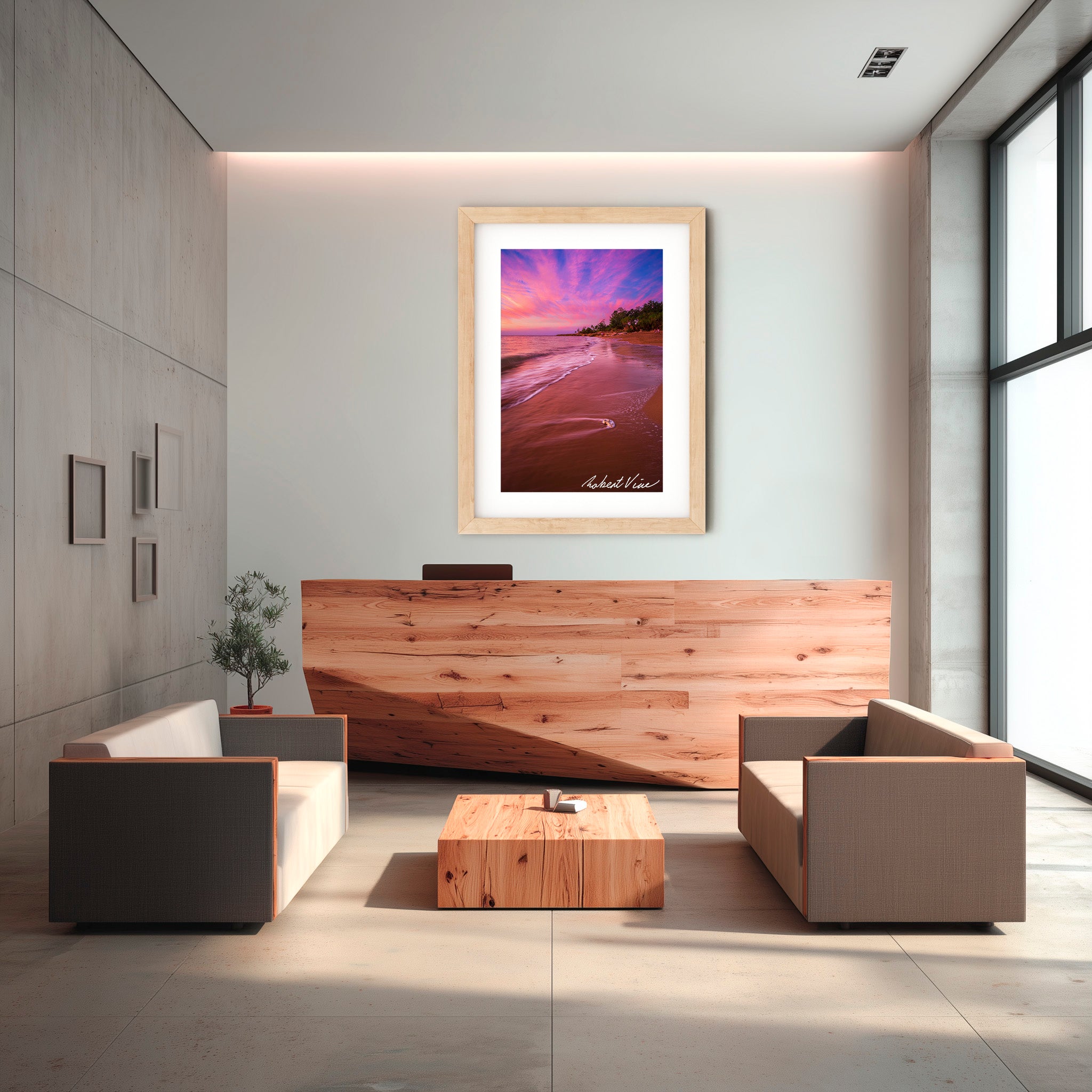 Nightcliff Beach Sunset – Australian Coastal Landscape Art By Robert Vine