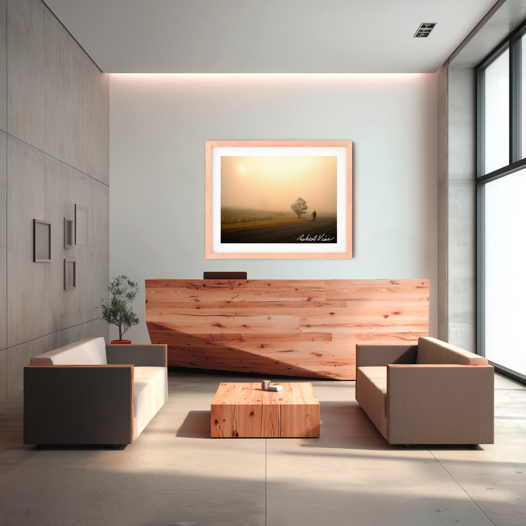 Morning Companion — Royalla Fog Walk | Limited Edition Framed Print
