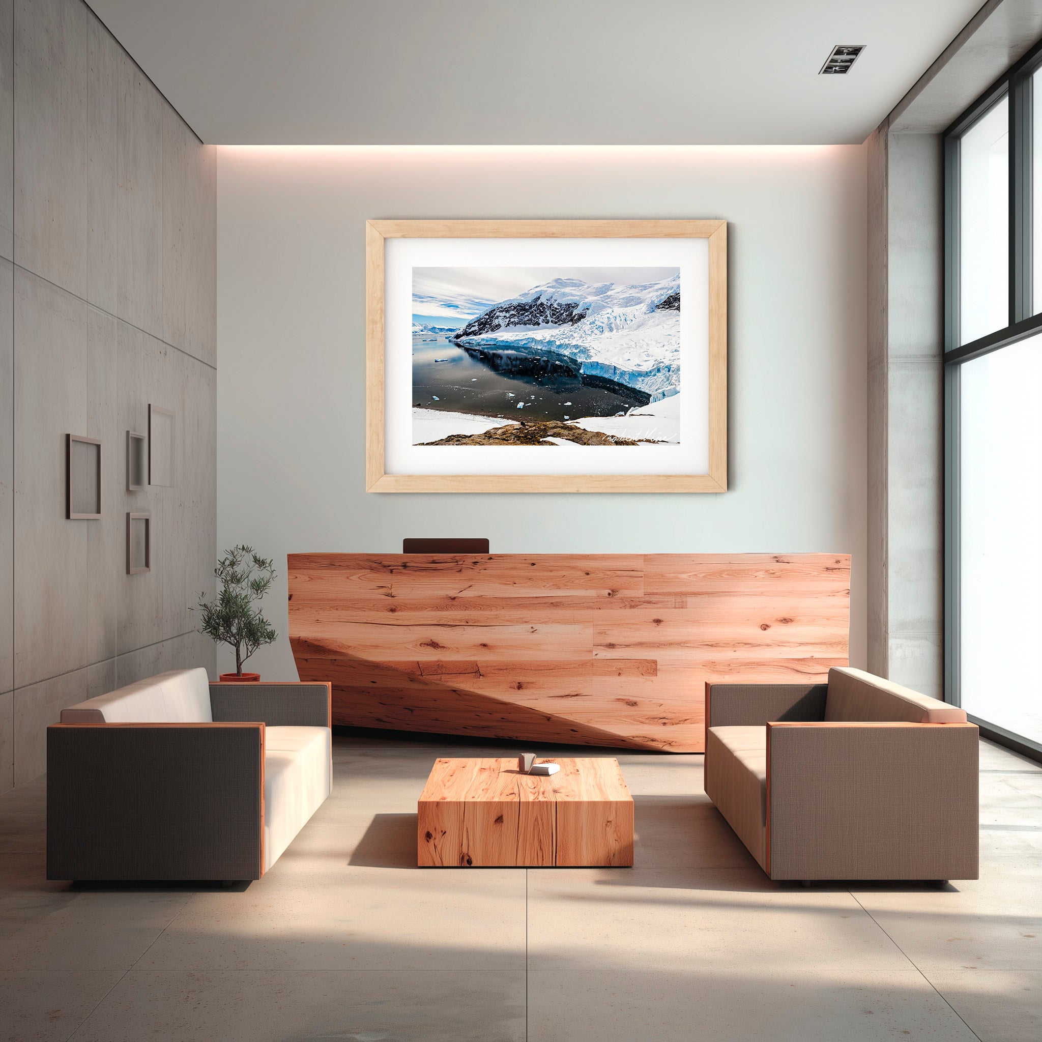 Neko Harbour Icefall – Limited Edition Landscape Art Print by Robert Vine