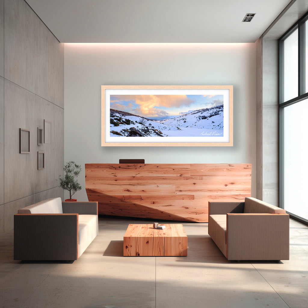 Frozen Reflections – Guthega | Limited Edition Framed Landscape Print by Robert Vine