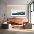 Snowfall in the Bare Eucalypts – Mount Selwyn Landscape Art Print by Robert Vine