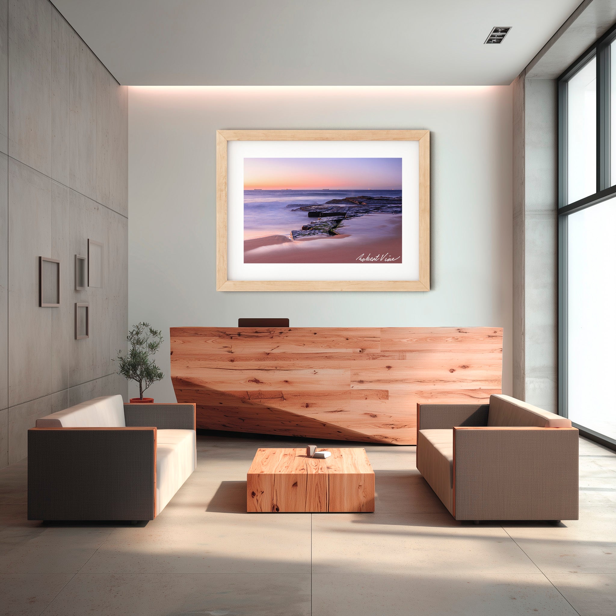 Susan Gilmore Beach Sunrise – Newcastle Coastal Landscape Art Print