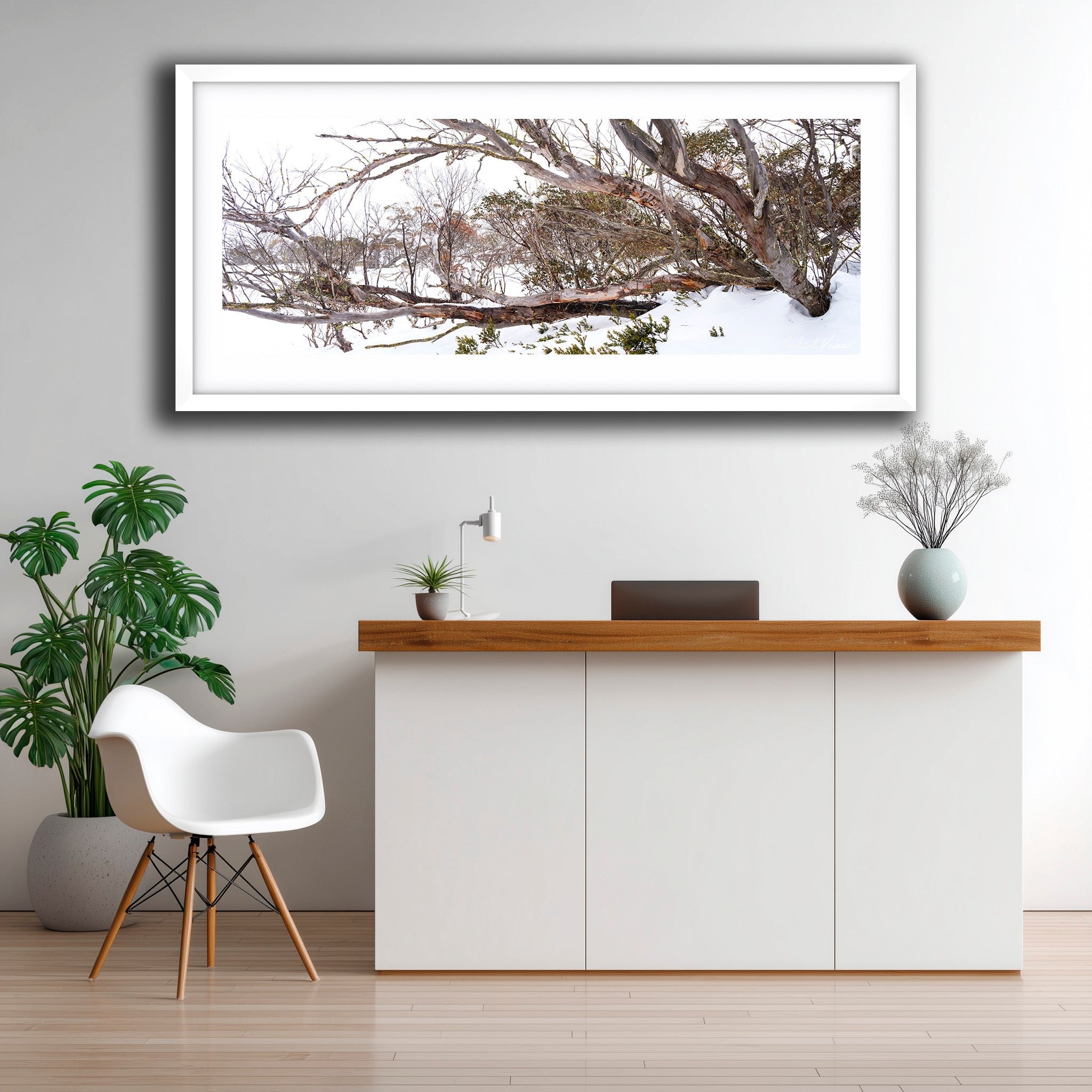 Snow Gum Tapestry – Perisher | Limited Edition Framed Landscape Print by Robert Vine