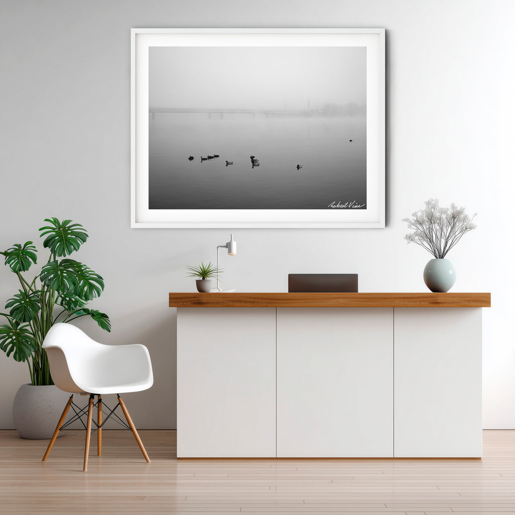 Fogbound Morning – Lake Burley Griffin, Canberra | Limited Edition Framed Print