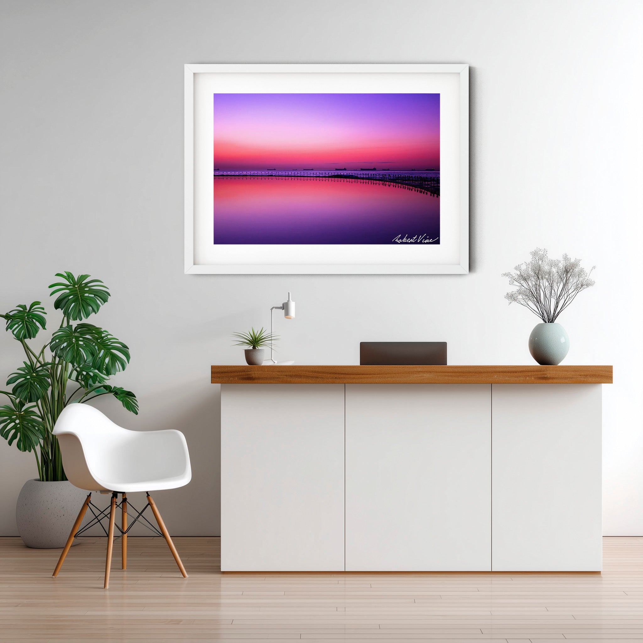 Newcastle Canoe Pool Dawn – Coastal Landscape Art Print