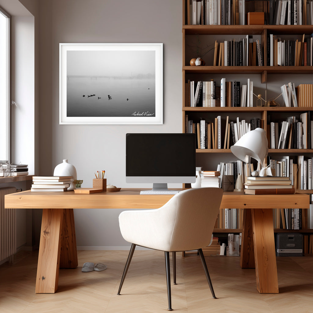 Fogbound Morning – Lake Burley Griffin, Canberra | Limited Edition Framed Print