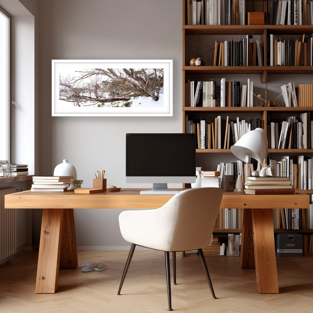 Snow Gum Tapestry – Perisher | Limited Edition Framed Landscape Print by Robert Vine