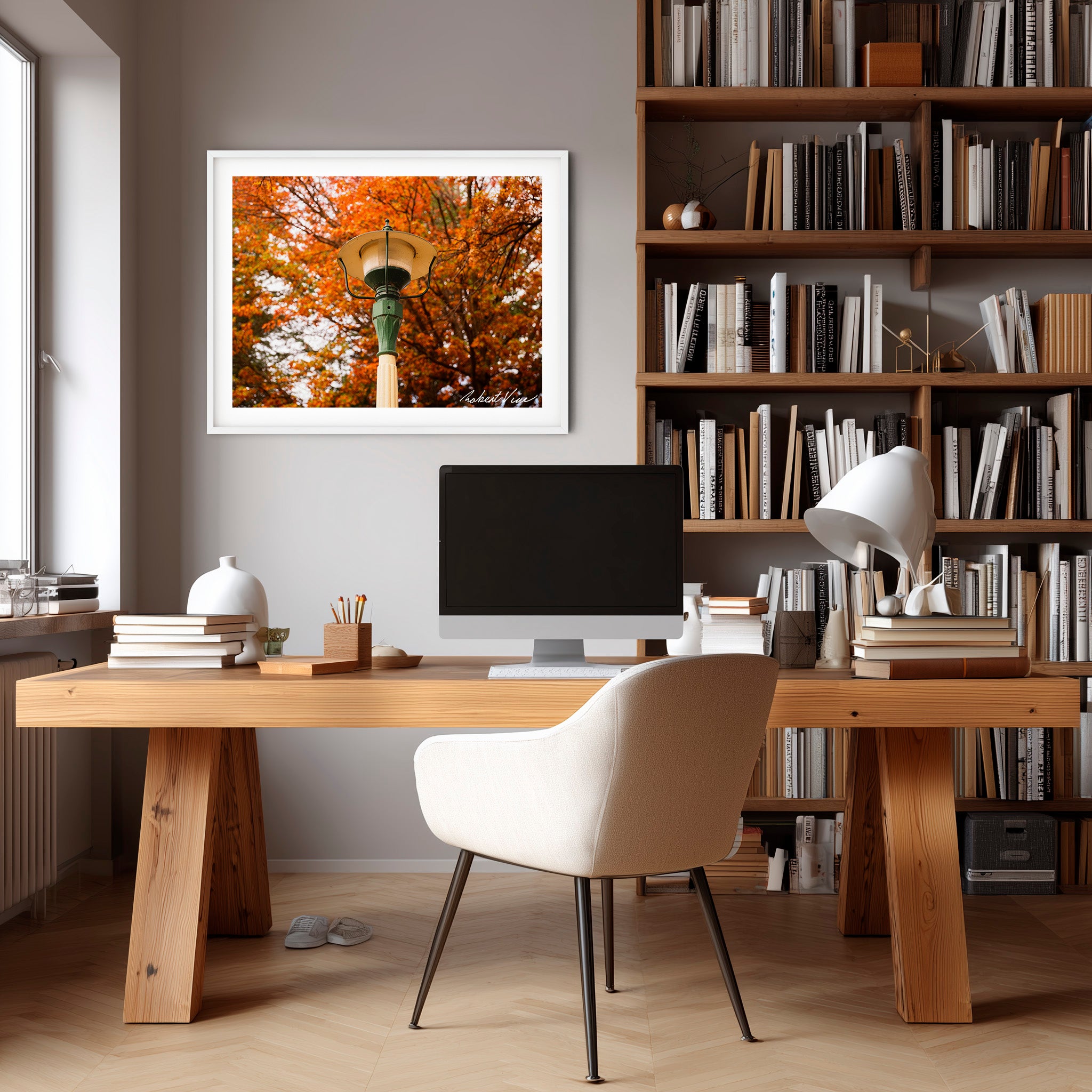 Autumn Lantern | Limited Edition Framed Print of Queanbeyan Park