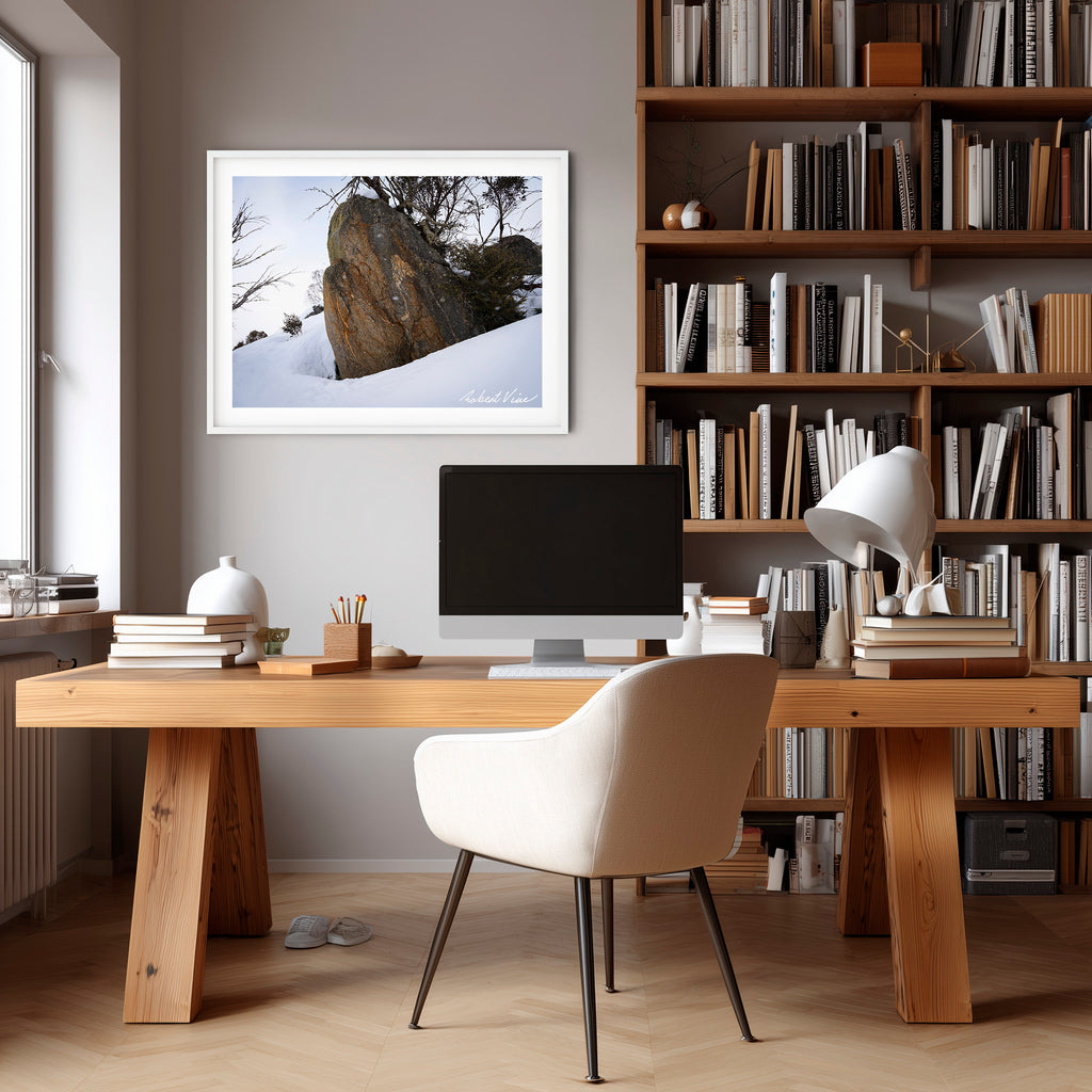 Granite Sentinel – Perisher | Limited Edition Framed Landscape Print by Robert Vine