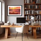 Darwin Harbour Sunset — Australian Coastal Landscape Art Print by Robert Vine