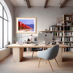 Autumn Colour at Lake Burley Griffin – Canberra Red Trees & Telstra Tower Fine Art Print by Robert Vine