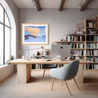 Sunset Over Guthega Snowfields – Snowy Mountains Landscape Art Print by Robert Vine