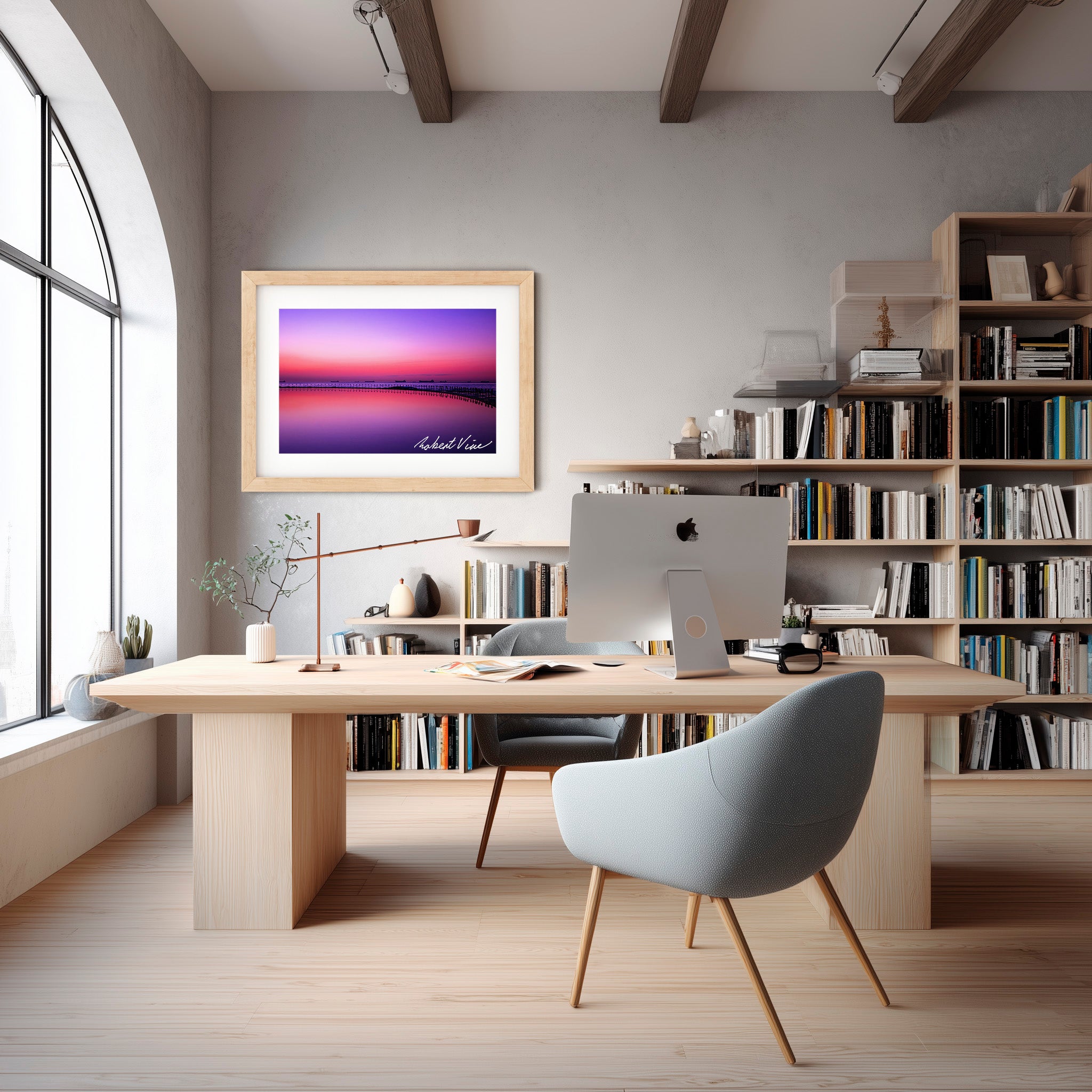 Newcastle Canoe Pool Dawn – Coastal Landscape Art Print