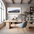 Snowfall in the Bare Eucalypts – Mount Selwyn Landscape Art Print by Robert Vine