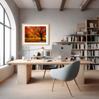 Autumn Glow in Canberra – Majestic Maple Trees Landscape Art By Robert Vine